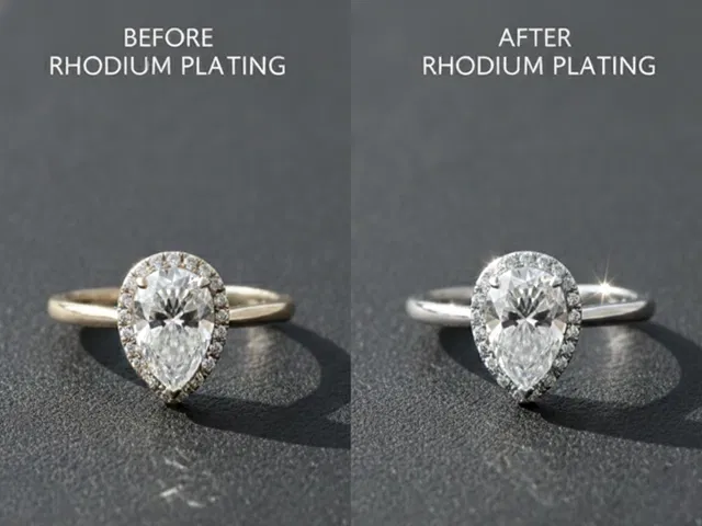 WHITE GOLD RHODIUM PLATING COMPARISON IMAGE